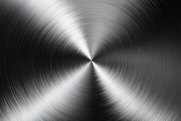Metal surface with concentric circles radiating from the center point