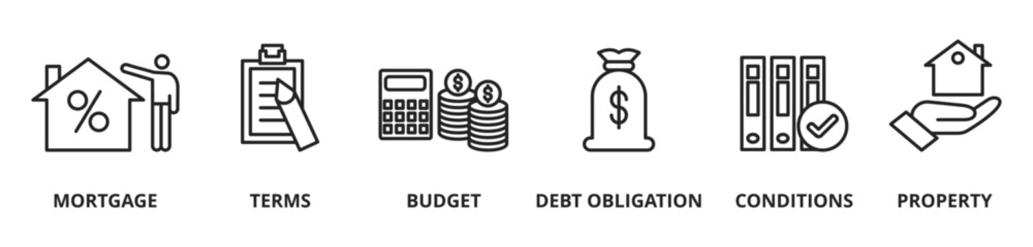 Vector illustration of refinance. Refinancing is the replacement of an existing debt obligation with another debt obligation under different terms