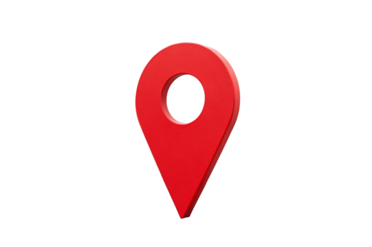 red map pointer