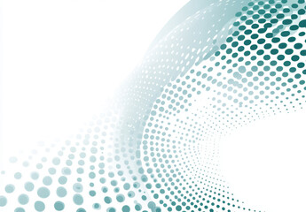 Abstract geometric shapes create dynamic visual effect with gradient of teal and white colors, evoking sense of movement and modernity. This design is perfect for backgrounds or digital art