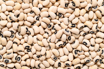 Black-eyed pea or cowpea background, Food ingredient