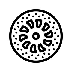 motorcycle brake disc icon