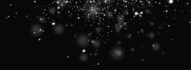 Falling white snowflake background design