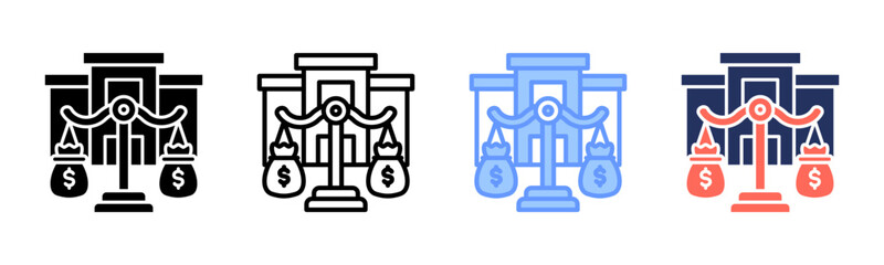 Equity icon sheet multiple style collection