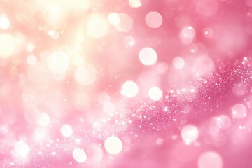 Dreamy romantic background with soft pink bokeh effect and gradient from light to darker pink evoking warmth and enchantment