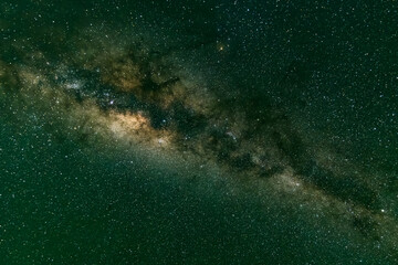 Fototapeta premium Stargazing at the night sky and milky way