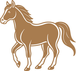 vector illustration of a horse