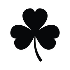 Shamrock St Patrick’s Day Vector Silhouette