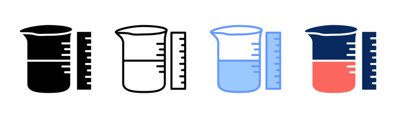 Measurement icon sheet multiple style collection