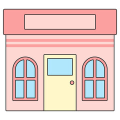 가게 건물 아이콘