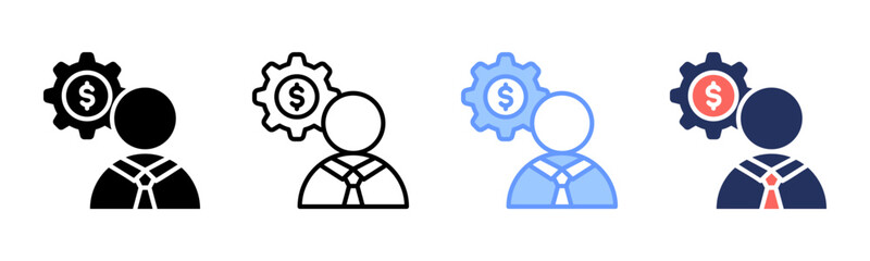 Leader icon sheet multiple style collection