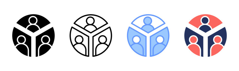 Customer Segment icon sheet multiple style collection