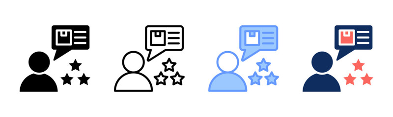 Testimonial icon sheet multiple style collection