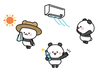 Heat Stroke Prevention Hat, Water and Air Conditioner.
