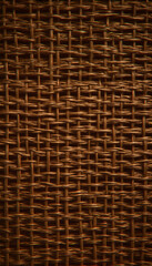 Close-Up of Intricate Woven Wood or Wicker Texture, Rustic Natural Craftsmanship
