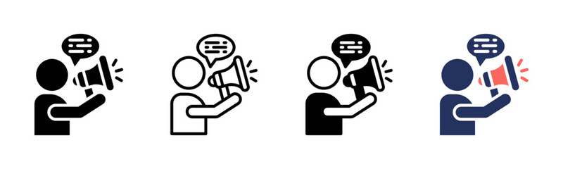 Influencer icon sheet multiple style collection