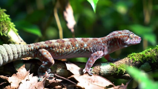 Leaf-Tailed Gecko Master of Camouflage in Madagascar's Rainforest
