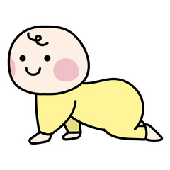 ハイハイする赤ちゃん