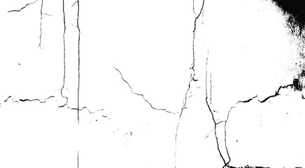Black and white grunge urban cracks wall texture vector with copy space