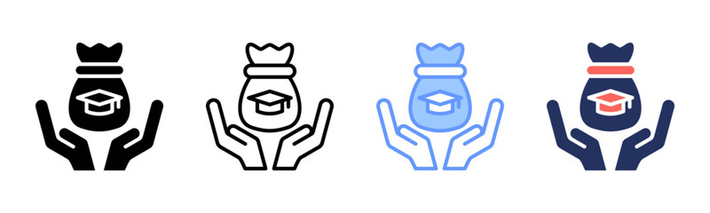 Endowment icon sheet multiple style collection