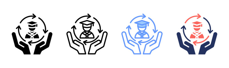 Loyalty icon sheet multiple style collection