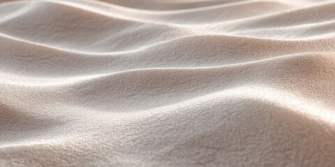 Close up of smooth textured sand dunes patterns in nature