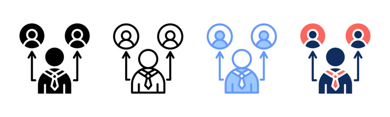 Outsourcing icon sheet multiple style collection