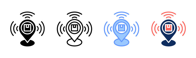 Distribution icon sheet multiple style collection