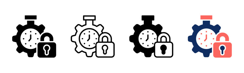 Time Save icon sheet multiple style collection