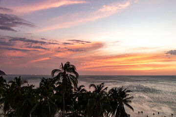 Atardecer playas de santa marta
