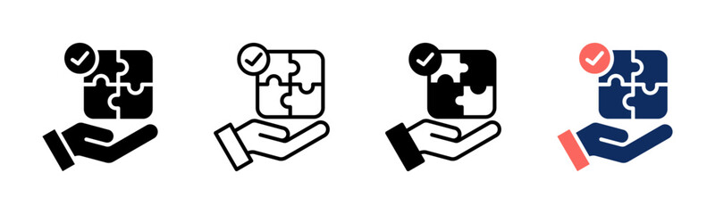 Problem Solving icon sheet multiple style collection