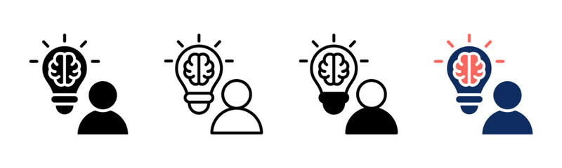 Creativity icon sheet multiple style collection