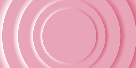 Minimalistic Abstract Pink Background Design with Concentric Circles