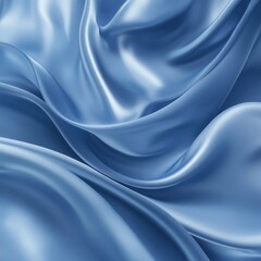Obraz premium Soft, flowing light blue silk drapes
