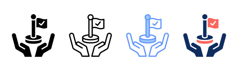 Milestone icon sheet multiple style collection