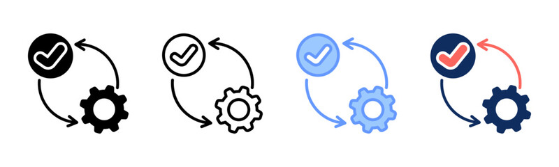 Effectiveness icon sheet multiple style collection