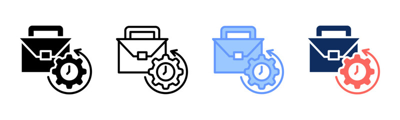 Work Experience icon sheet multiple style collection