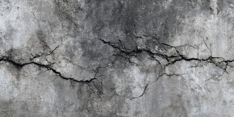 Obraz premium Close up of cracked concrete wall texture surface