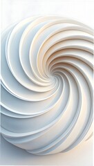Abstract White Architectural Spiral