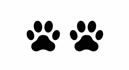 Paw Prints: Vector Illustration
