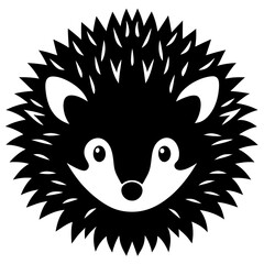 vector illustration of hedgehog