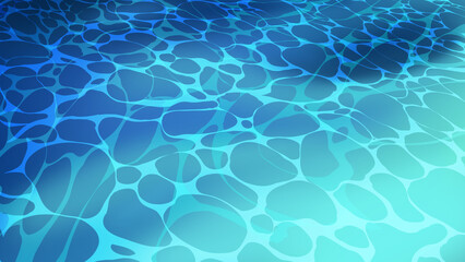 きれいで静かな海の海面の背景イラスト