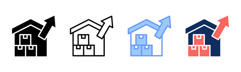 Exportation icon sheet multiple style collection