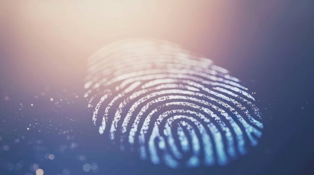 Digital form with a fingerprint scan for verification - Powered by Adobe