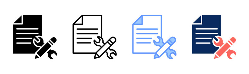 Services icon sheet multiple style collection