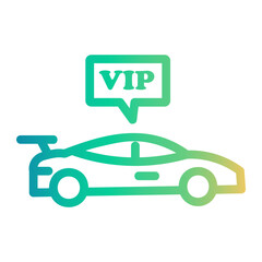 vip Line Gradient Icon