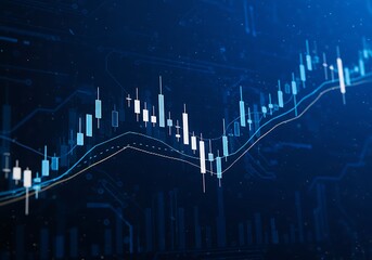Naklejka premium Candlestick Chart Analysis