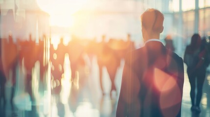 Startup entrepreneur attending a networking event to expand their business contacts.