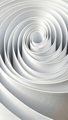 Obraz premium Abstract White Spiral Architecture Detail