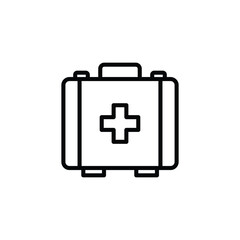 Obraz premium firs aid kit icon vector
